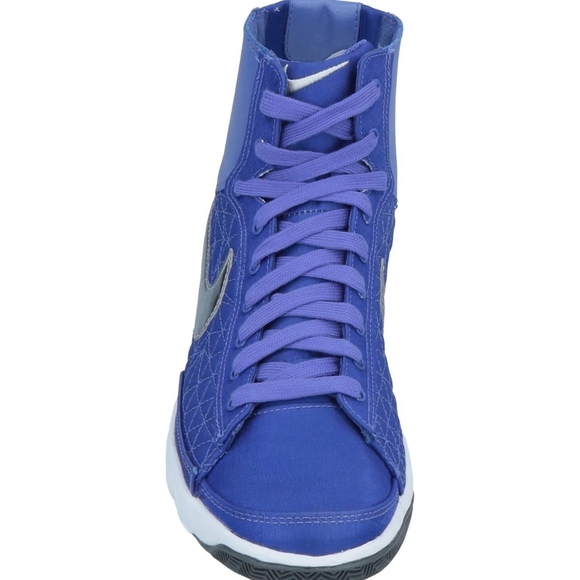 New Nike Blazer Mid Sneakers Blue Silver - Picture 5 of 8